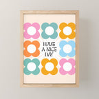 Say it with Flowers - Have a nice day! Mini Art Print Gallery Image 1