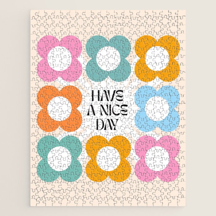 Say it with Flowers - Have a nice day! Jigsaw Puzzle Gallery Image 1