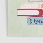 Still Life Art Print with Books and Flowers Poster Gallery Image 3
