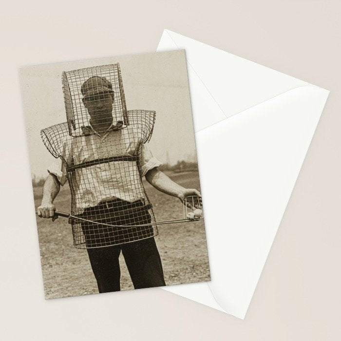 Golf Caddie in Armor, 1920s Stationery Card Gallery Image 2