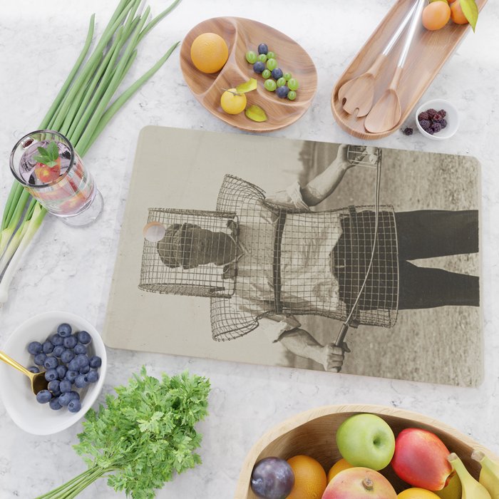 Golf Caddie in Armor, 1920s Cutting Board Gallery Image 2