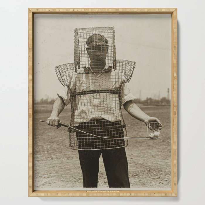 Golf Caddie in Armor, 1920s Serving Tray Gallery Image 1