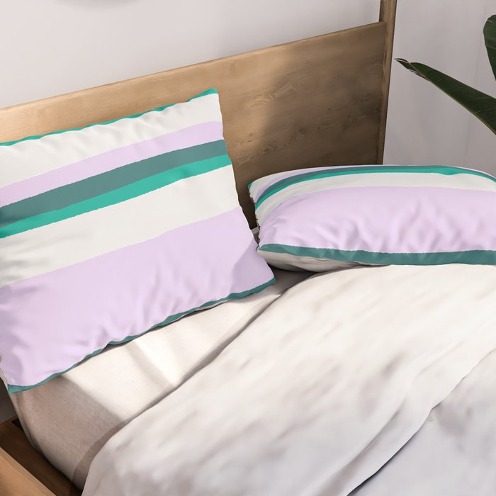 Hermosa, sunset stripes Pillow Sham Gallery Image 2