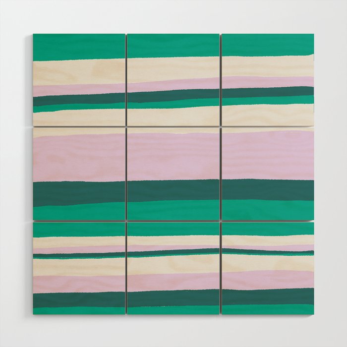 Hermosa, sunset stripes Wood Wall Art Gallery Image 1