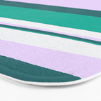 Hermosa, sunset stripes Bath Mat Gallery Image 3