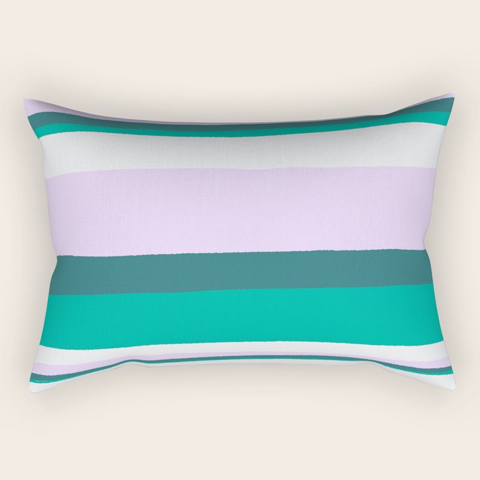 Hermosa, sunset stripes Rectangular Pillow Gallery Image 1