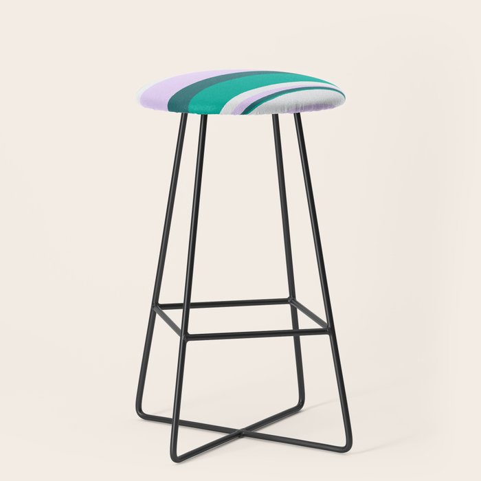 Hermosa, sunset stripes Stool Gallery Image 1