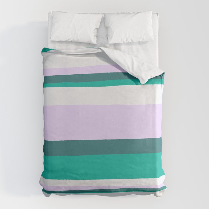 Hermosa, sunset stripes Duvet Cover Gallery Image 1