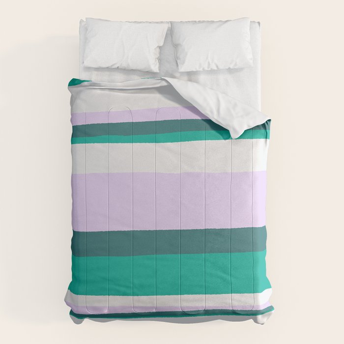Hermosa, sunset stripes Comforter Gallery Image 1