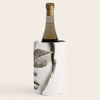 PORTRAIT /Woman with flower and butterflies Wine Chiller Gallery Image 3
