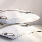 PORTRAIT /Woman with flower and butterflies Pillow Sham Gallery Image 3