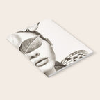 PORTRAIT /Woman with flower and butterflies Notebook Gallery Image 2
