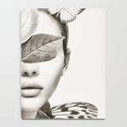 PORTRAIT /Woman with flower and butterflies Notebook Gallery Image 4