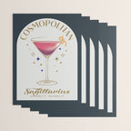 Cosmopolitan Cocktail Zodiac Sign Wrapping Paper Gallery Image 3