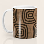 Mud Cloth Concentric Pattern 772 Black and Brown Coffee Mug Gallery Image 3
