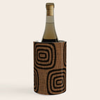 Mud Cloth Concentric Pattern 772 Black and Brown Wine Chiller Gallery Image 3