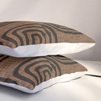 Mud Cloth Concentric Pattern 772 Black and Brown Pillow Sham Gallery Image 3