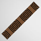 Mud Cloth Concentric Pattern 772 Black and Brown Table Runner Gallery Image 3