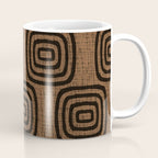Mud Cloth Concentric Pattern 772 Black and Brown Coffee Mug Gallery Image 1