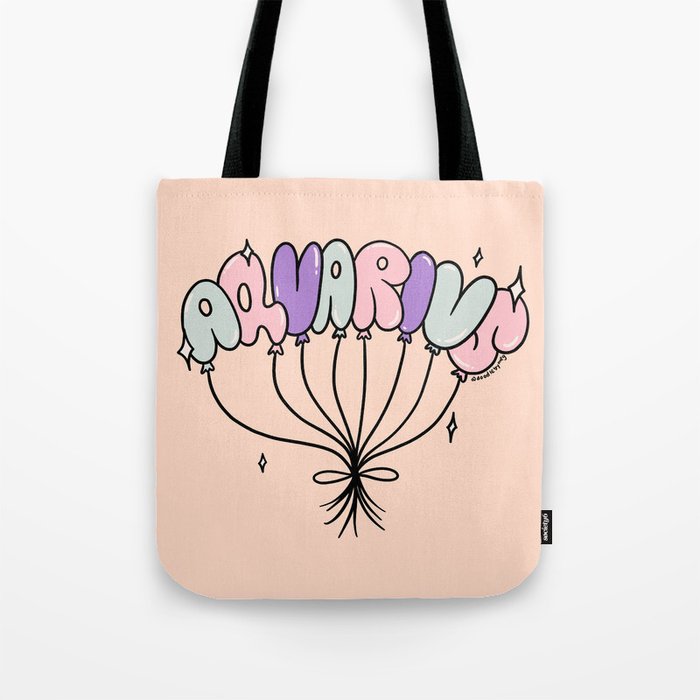 Aquarius Balloons Tote Bag Gallery Image 1