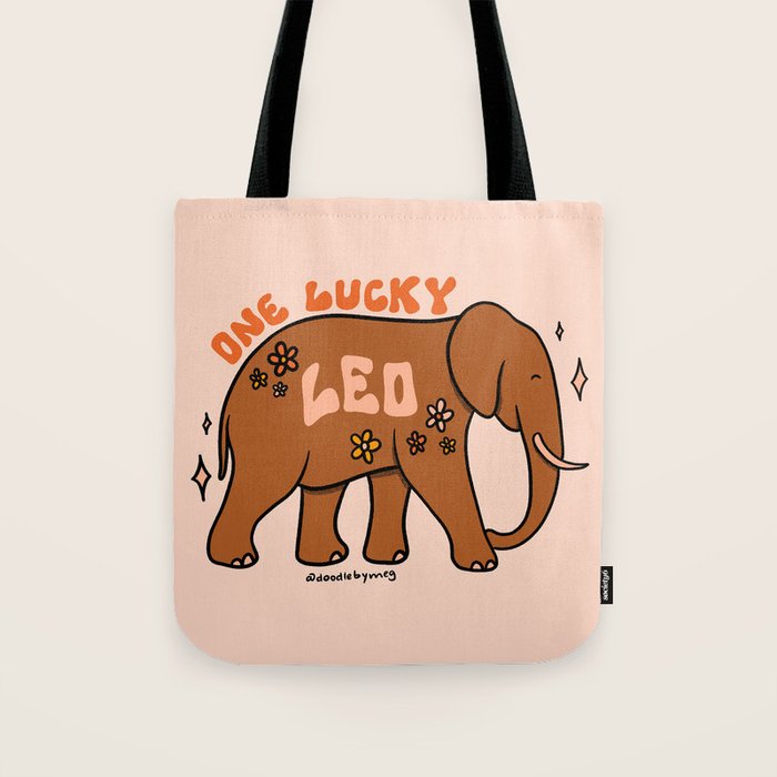 One Lucky Leo Tote Bag Gallery Image 1