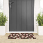 Bluebonnet Floral Brown Peach Multi Welcome Mat Gallery Image 3
