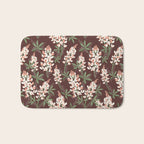Bluebonnet Floral Brown Peach Multi Bath Mat Gallery Image 1
