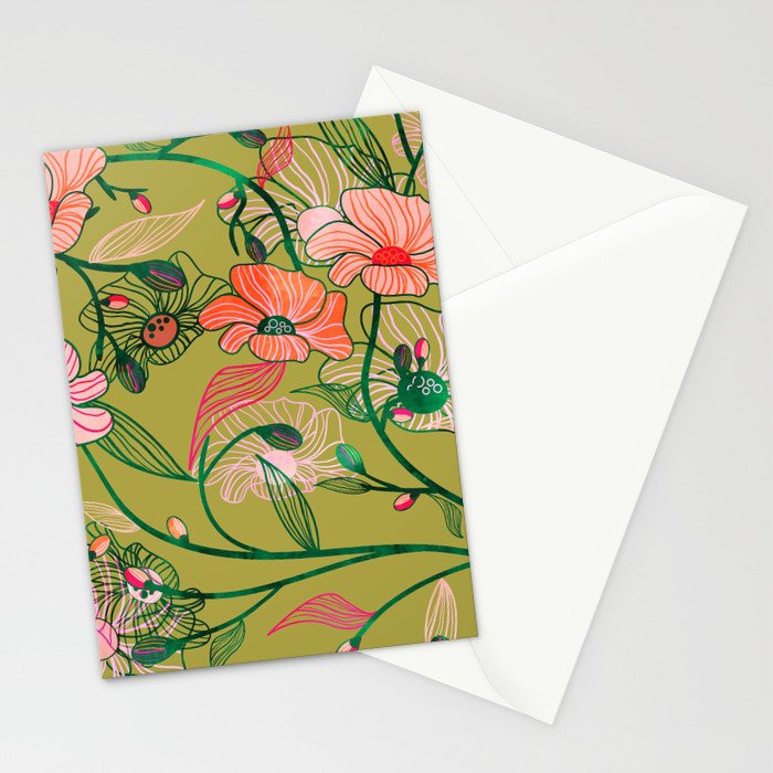 Twinning #illustration #pattern Stationery Card Gallery Image 2