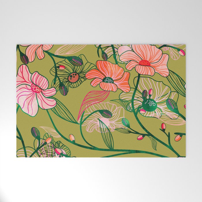 Twinning #illustration #pattern Welcome Mat Gallery Image 1