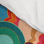 70s rainbow flowers sunset colors Comforter Gallery Image 4