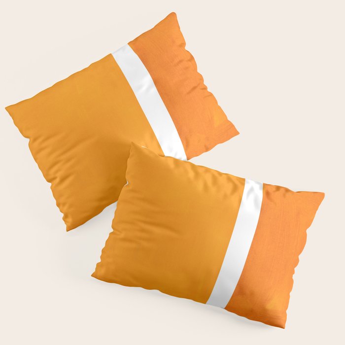 Antique Yellow  & Yellow Ochre Mid Century Modern Abstract Minimalist Rothko Color Field Squares Pillow Sham Gallery Image 3