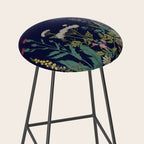 Magical Midnight Garden Wild Flower Art Stool Gallery Image 2