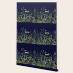 Magical Midnight Garden Wild Flower Art Wallpaper Gallery Image 2