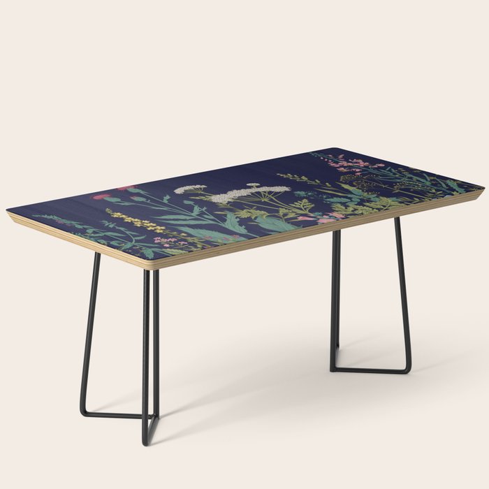 Magical Midnight Garden Wild Flower Art Coffee Table Gallery Image 1