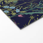 Magical Midnight Garden Wild Flower Art Welcome Mat Gallery Image 2