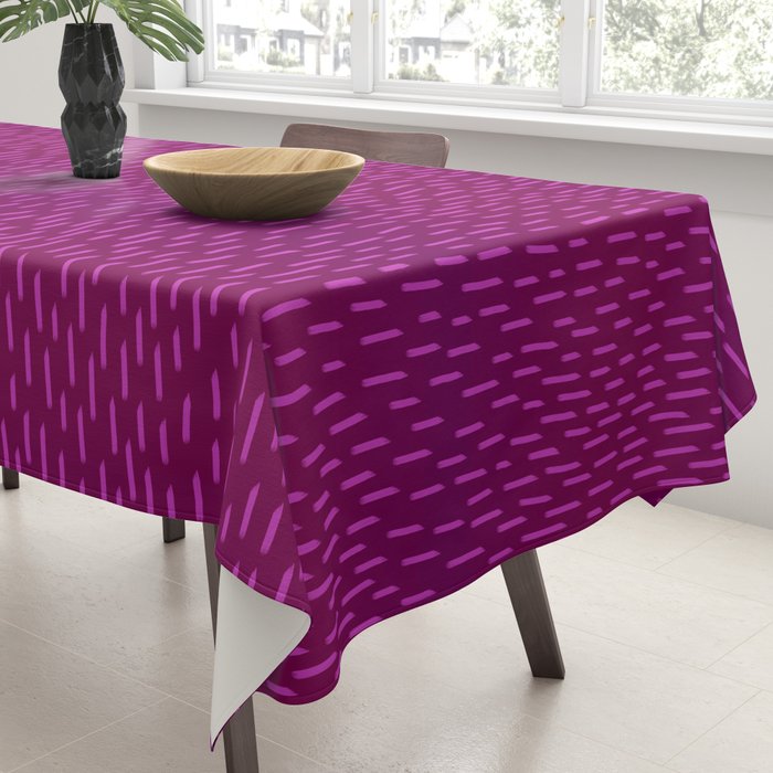 Magenta Dash Tablecloth Gallery Image 3