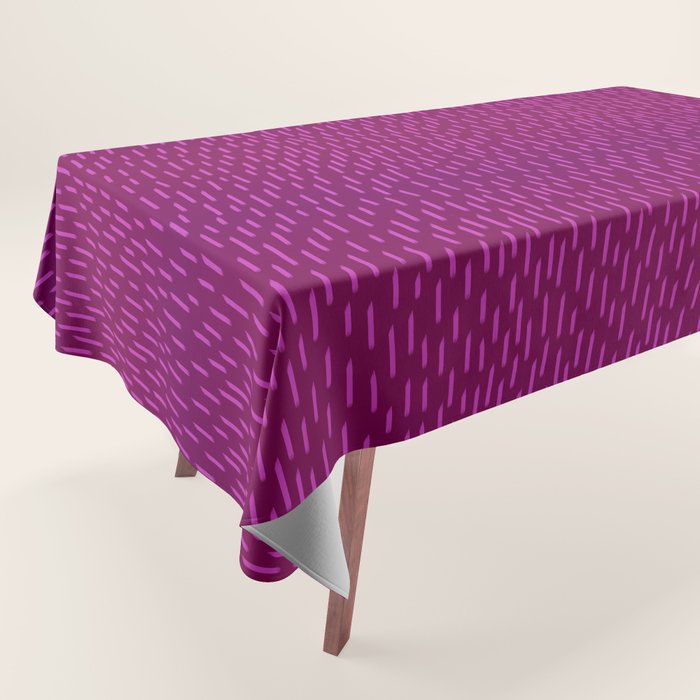 Magenta Dash Tablecloth Gallery Image 1