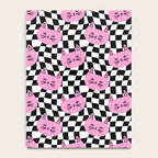 Funny cat cartoon checkered pattern Notebook Gallery Image 4