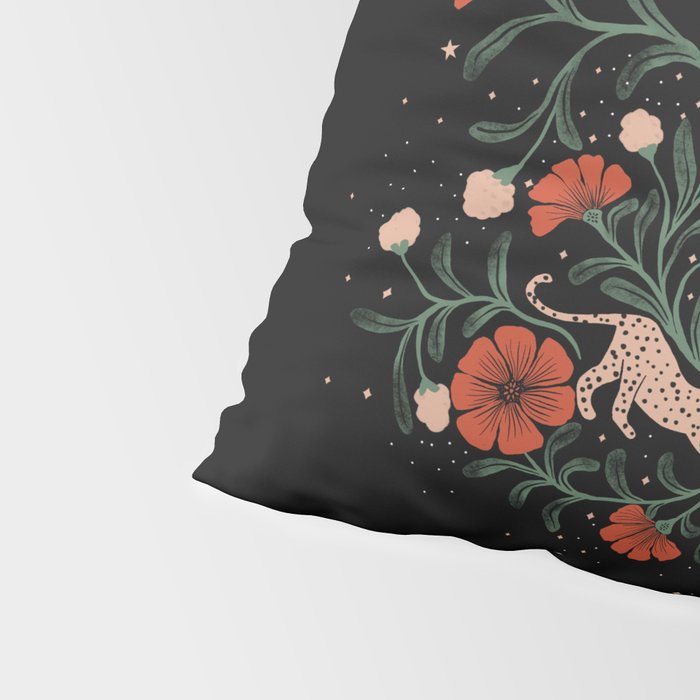Modern tigers with red poppies Pillow Sham Gallery Image 4