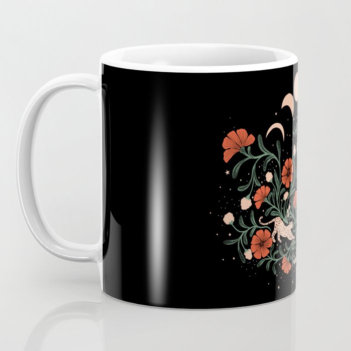 Modern tigers with red poppies Coffee Mug Gallery Image 3