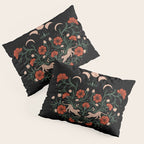 Modern tigers with red poppies Pillow Sham Gallery Image 3
