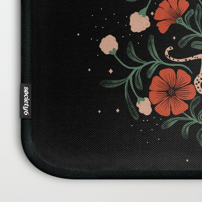 Modern tigers with red poppies Laptop Sleeve Gallery Image 3