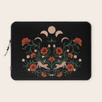 Modern tigers with red poppies Laptop Sleeve Gallery Image 1