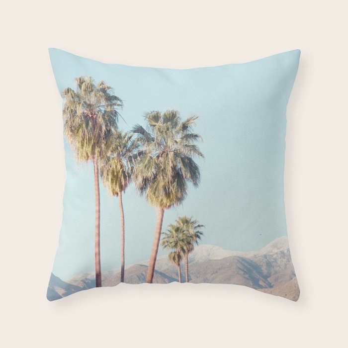 Palm Springs Palm Trees Throw Pillow Gallery Image 6