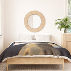 Girl with Pearl Earing Blowing Gum Duvet Cover Gallery Image 3