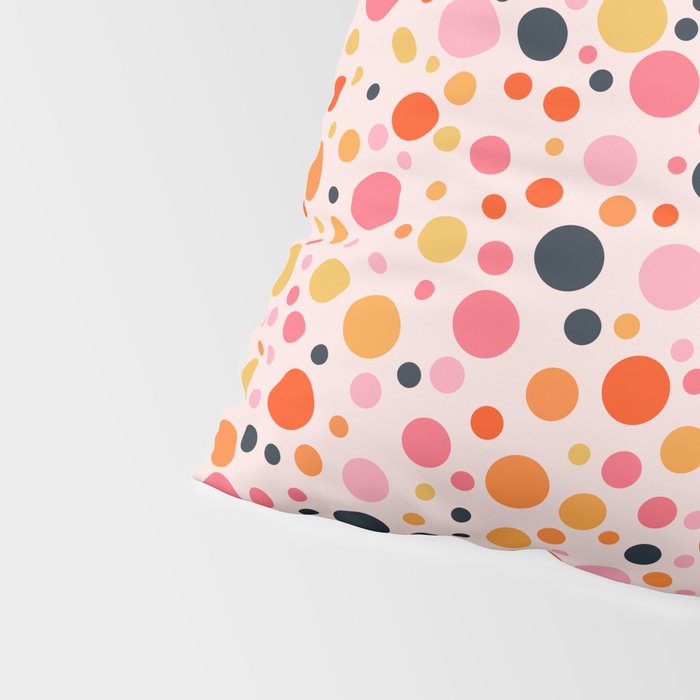 Bubbles: PATTERN 09 | The Peach Edition Pillow Sham Gallery Image 4