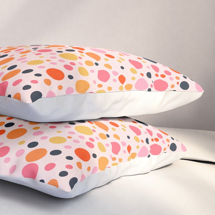 Bubbles: PATTERN 09 | The Peach Edition Pillow Sham Gallery Image 3
