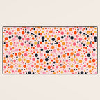 Bubbles: PATTERN 09 | The Peach Edition Desk Mat Gallery Image 3
