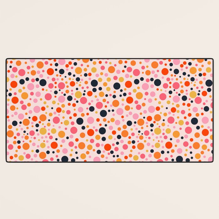 Bubbles: PATTERN 09 | The Peach Edition Desk Mat Gallery Image 3