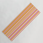 Classic Stripes XXV - Pink Orange Yellow Yoga Mat Gallery Image 1